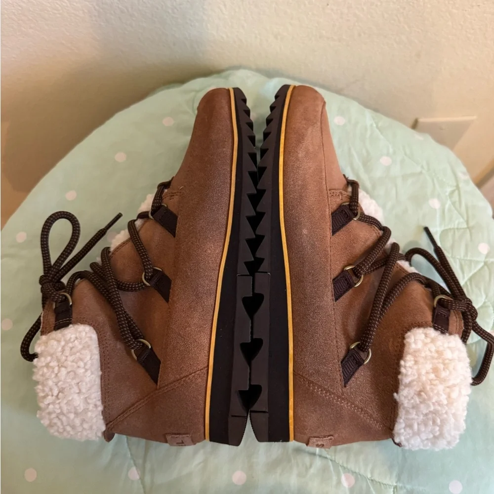 Sorel NL4345-242 Harlow Lace Cozy Lug Sole Women’s Boots size 8.5 - Picture 3 of 16